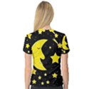 Sleeping moon Women s V-Neck Sport Mesh Tee View2