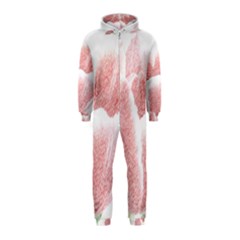 Tulip Red Pencil Drawing Art Hooded Jumpsuit (kids)