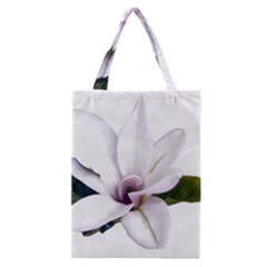 Magnolia Wit Aquarel Painting Art Classic Tote Bag by picsaspassion