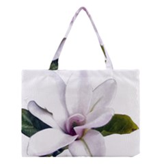 Magnolia Wit Aquarel Painting Art Medium Tote Bag by picsaspassion