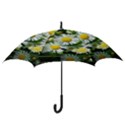 White summer flowers oil painting art Hook Handle Umbrellas (Large) View3