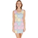 Colorful honeycomb - diamond pattern Sleeveless Bodycon Dress View1