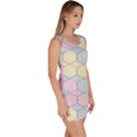 Colorful honeycomb - diamond pattern Sleeveless Bodycon Dress View3