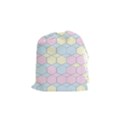 Colorful honeycomb - diamond pattern Drawstring Pouches (Small)  View1