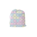 Colorful honeycomb - diamond pattern Drawstring Pouches (Small)  View2