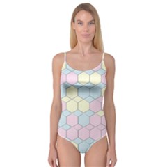 Colorful Honeycomb - Diamond Pattern Camisole Leotard 