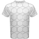  honeycomb - diamond black and white pattern Men s Cotton Tee View1