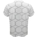  honeycomb - diamond black and white pattern Men s Cotton Tee View2