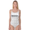  honeycomb - diamond black and white pattern Camisole Leotard  View1