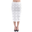  honeycomb - diamond black and white pattern Midi Pencil Skirt View1