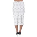  honeycomb - diamond black and white pattern Midi Pencil Skirt View2