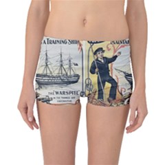 Vintage Advertisement British Navy Marine Typography Boyleg Bikini Bottoms by yoursparklingshop