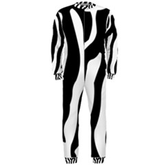 Zebra Horse Skin Pattern Black And White Onepiece Jumpsuit (men) 