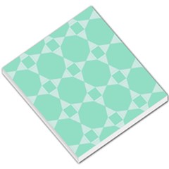 Mint Color Star - Triangle Pattern Small Memo Pads by picsaspassion