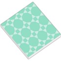 Mint color star - triangle pattern Small Memo Pads View1