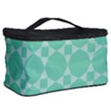 Mint color star - triangle pattern Cosmetic Storage Case View2