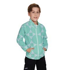 Mint Color Star - Triangle Pattern Wind Breaker (kids)