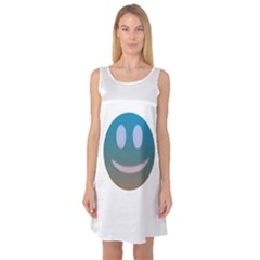 Smiley Sleeveless Satin Nightdress