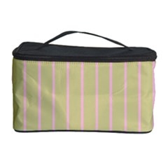 Summer Sand Color Pink Stripes Cosmetic Storage Case