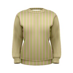 Summer Sand Color Pink Stripes Women s Sweatshirt