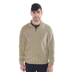 Summer Sand Color Pink Stripes Wind Breaker (men) by picsaspassion