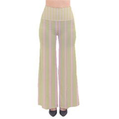 Summer Sand Color Pink Stripes Pants