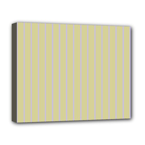 Summer Sand Color Lilac Stripes Deluxe Canvas 20  X 16  