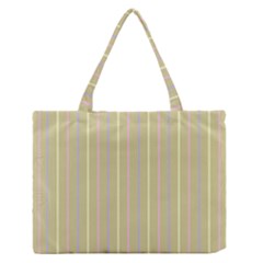 Summer Sand Color Lilac Pink Yellow Stripes Pattern Medium Zipper Tote Bag