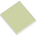 Summer sand color blue stripes pattern Small Memo Pads View1