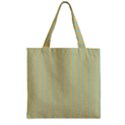 Summer sand color blue stripes pattern Zipper Grocery Tote Bag View1