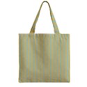 Summer sand color blue stripes pattern Zipper Grocery Tote Bag View2