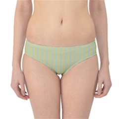 Summer Sand Color Blue Stripes Pattern Hipster Bikini Bottoms