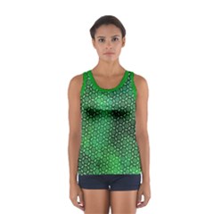 Green Abstract Forest Women s Sport Tank Top 