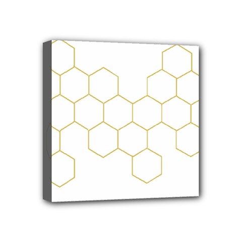 Honeycomb Pattern Graphic Design Mini Canvas 4  X 4  (stretched)