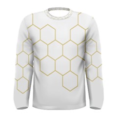 Honeycomb Pattern Graphic Design Men s Long Sleeve Tee by picsaspassion