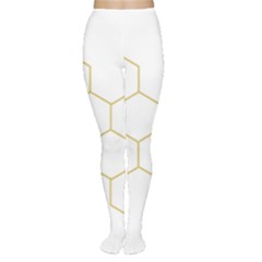 Honeycomb Pattern Graphic Design Tights by picsaspassion