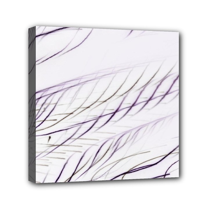 Lilac stripes Mini Canvas 6  x 6 