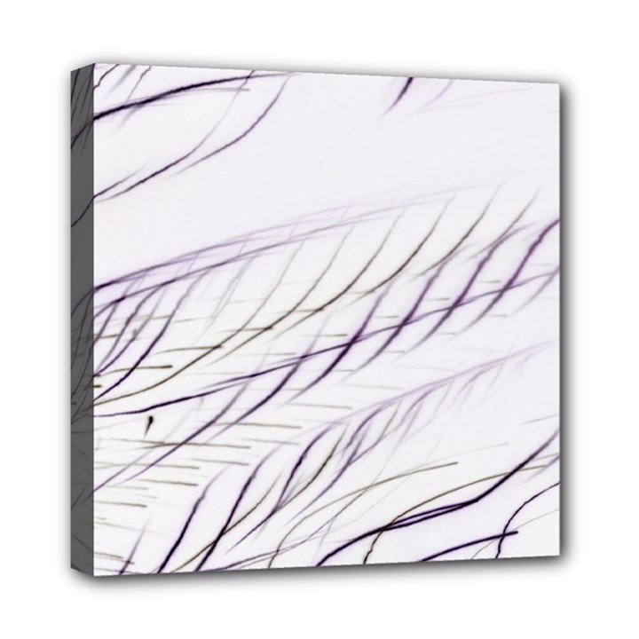 Lilac stripes Mini Canvas 8  x 8 