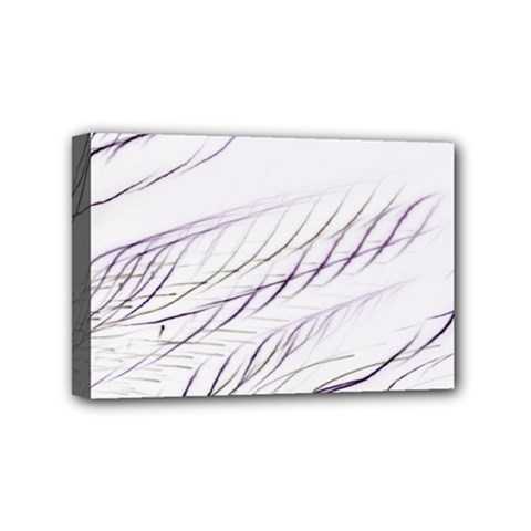 Lilac stripes Mini Canvas 6  x 4 