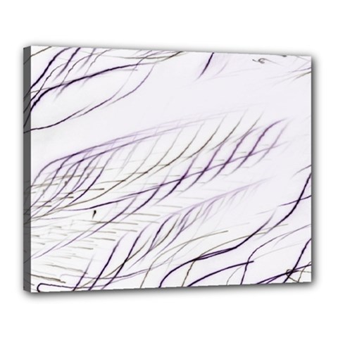 Lilac stripes Canvas 20  x 16 