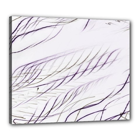 Lilac stripes Canvas 24  x 20 