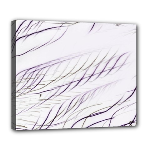 Lilac stripes Deluxe Canvas 24  x 20  