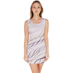 Lilac stripes Sleeveless Bodycon Dress