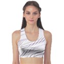 Lilac stripes Sports Bra View1