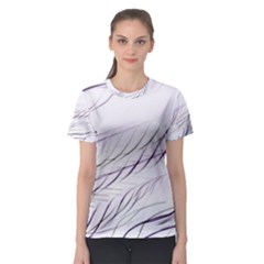 Lilac stripes Women s Sport Mesh Tee