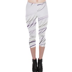 Lilac stripes Capri Leggings 