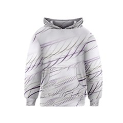 Lilac stripes Kids  Pullover Hoodie