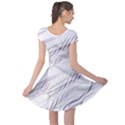 Lilac stripes Cap Sleeve Dresses View2