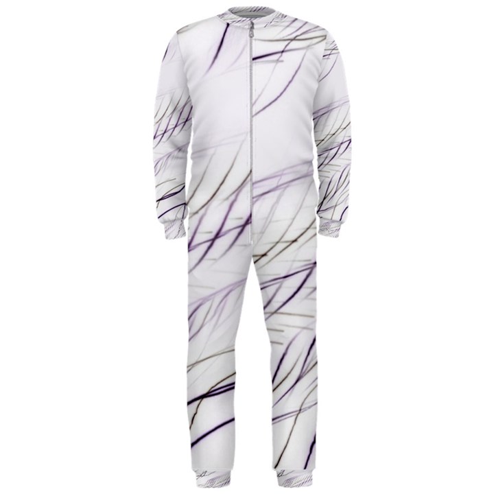 Lilac stripes OnePiece Jumpsuit (Men) 