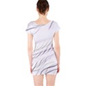 Lilac stripes Short Sleeve Bodycon Dress View2